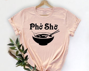 Asian Food T-Shirt, Pho Lover TShirt, Food Lover T Shirt, Cute Ramen Shirts, Asian Cuisine Tee, Gift For Asian Food