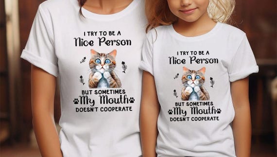 Cat Enthusiast Shirt, Hilarious Cat Tee, Cat Mom Top, Funny Quote Shirt, Adorable Cat Shirt, Birthday Present, Cat Lover T-Shirt