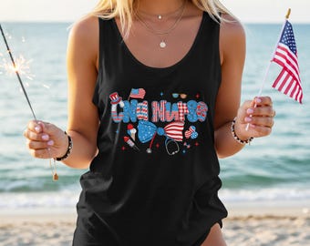 CNA Nurse 4th Of July Shirt, Patriotic American Flag Ribbon Graphic Tee, Nursing Assistant Apparel, USA Pride Celebration