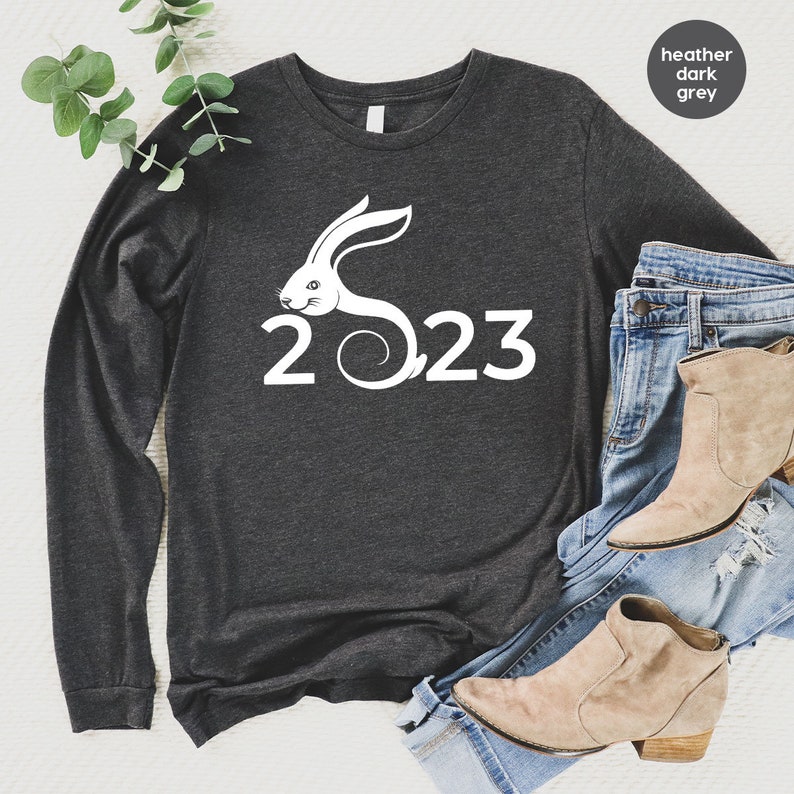 Chinese New Year 2023 Sweatshirt Year of the Rabbit 2023 Long - Etsy