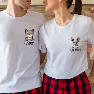 Custom Cat Shirts, Personalized Cat Gifts, Cat Mom Gifts, Cat Dad Clothing, Cat Owner Outfit, Customizable Cat Breed Crewneck Sweatshirt Bild 6