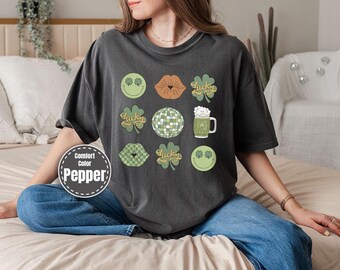 Comfort Colors®Happy St Patricks Day Shirt, Lucky Charm Shirt,Shamrock Beer Shirt, St Patricks Shirt,Lucky Shirt,St Patty's Good Luck Shirt