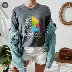 Autism Awareness Shirt, Autism Support Shirt, Neurodiversity T-Shirt, Neurodiversity Celebrate the Spectrum T Shirt, Autism Gifts afbeelding 3