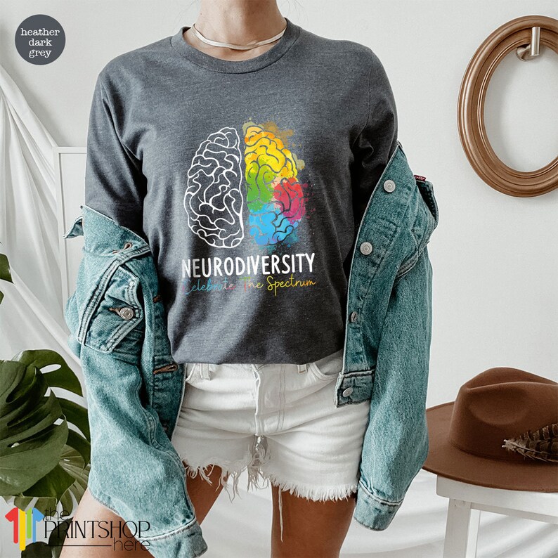 Autism Awareness Shirt, Autism Support Shirt, Neurodiversity T-Shirt, Neurodiversity Celebrate the Spectrum T Shirt, Autism Gifts afbeelding 3