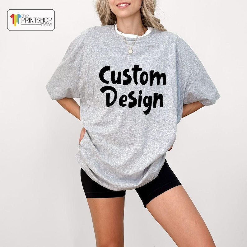 Personalized Shirt, Custom TShirt, Customized Tee, Personalized Gift, Custom Text Shirt, Saying Shirt, Custom Graphic Tee, Shirt With Words afbeelding 1