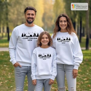 Customized Camp Shirts, Personalized Gifts, Matching Camping Shirts, Family Vacation TShirts, Custom Camper Outfits, Adventure Clothing image 3