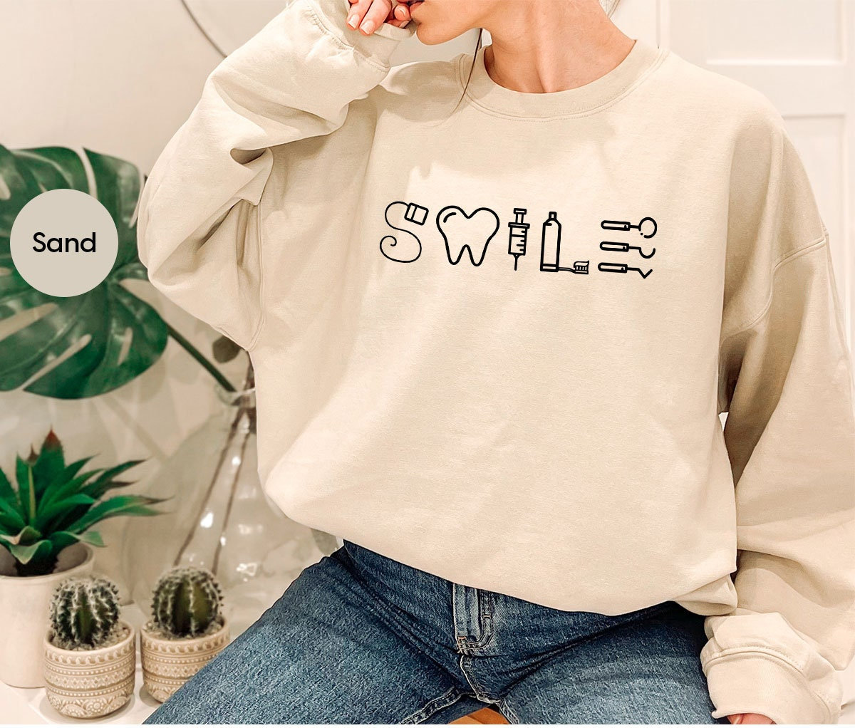 Dental Hoodies and Sweaters, Dental Assistant Sweatshirt, Dentist Long Sleeve Tee, Dental Hygienist Gift, Dental Student Gift, Tooth Hooded