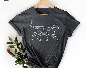 Funny Cat T Shirt, Cute Cat TShirt, Cat Owner Shirts, Gift For Cat Lover, Cat Owner Tee, Cat T-Shirt, Cat Lover Shirt