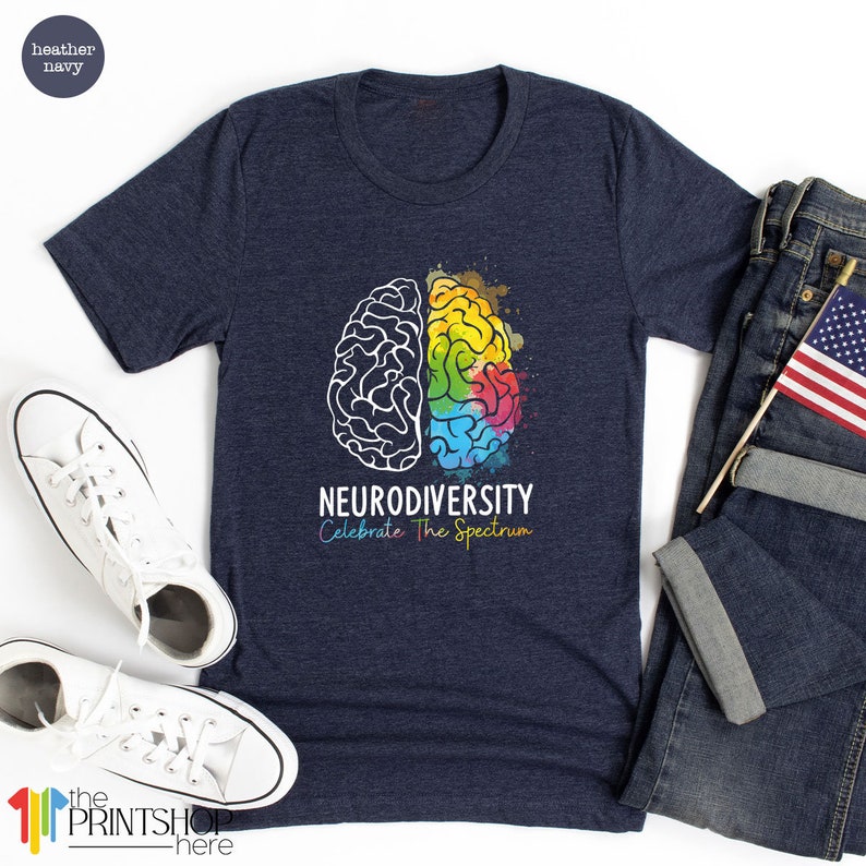 Autism Awareness Shirt, Autism Support Shirt, Neurodiversity T-Shirt, Neurodiversity Celebrate the Spectrum T Shirt, Autism Gifts afbeelding 7
