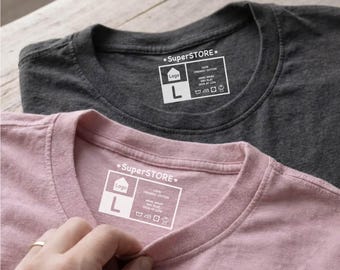 Logo Shirt, Custom Tagless Label Tee, Personalized Back Neck Logo, Small Business Branding, Professional Work Shirt Merch