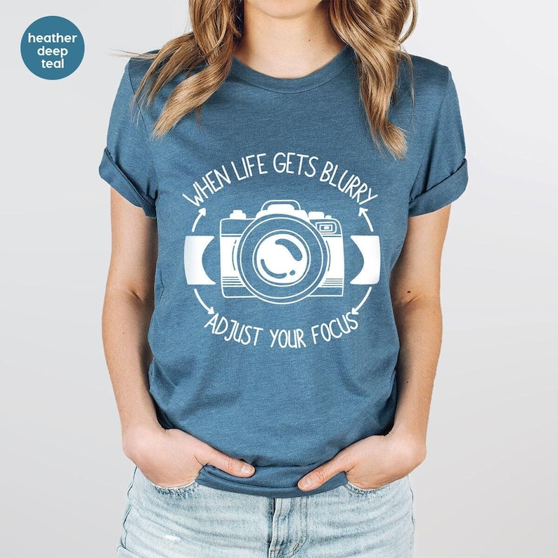 Funny Photographer Shirt, Camera TShirt, Photograph Lover T Shirt, Photography Shirts, Camera Tee, Camera Lovers T-Shirt, Photographer Gift image 1