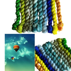 Hot Air Balloon Collection: 10g mini pack set- Fingering-Beyond Where the Green Grass Grows