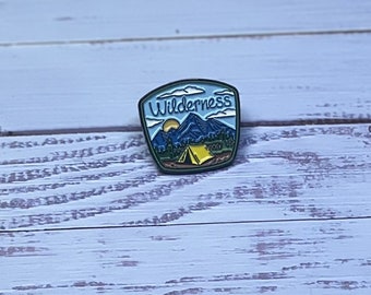 Happy Camper- Enamel Pin- Wilderness