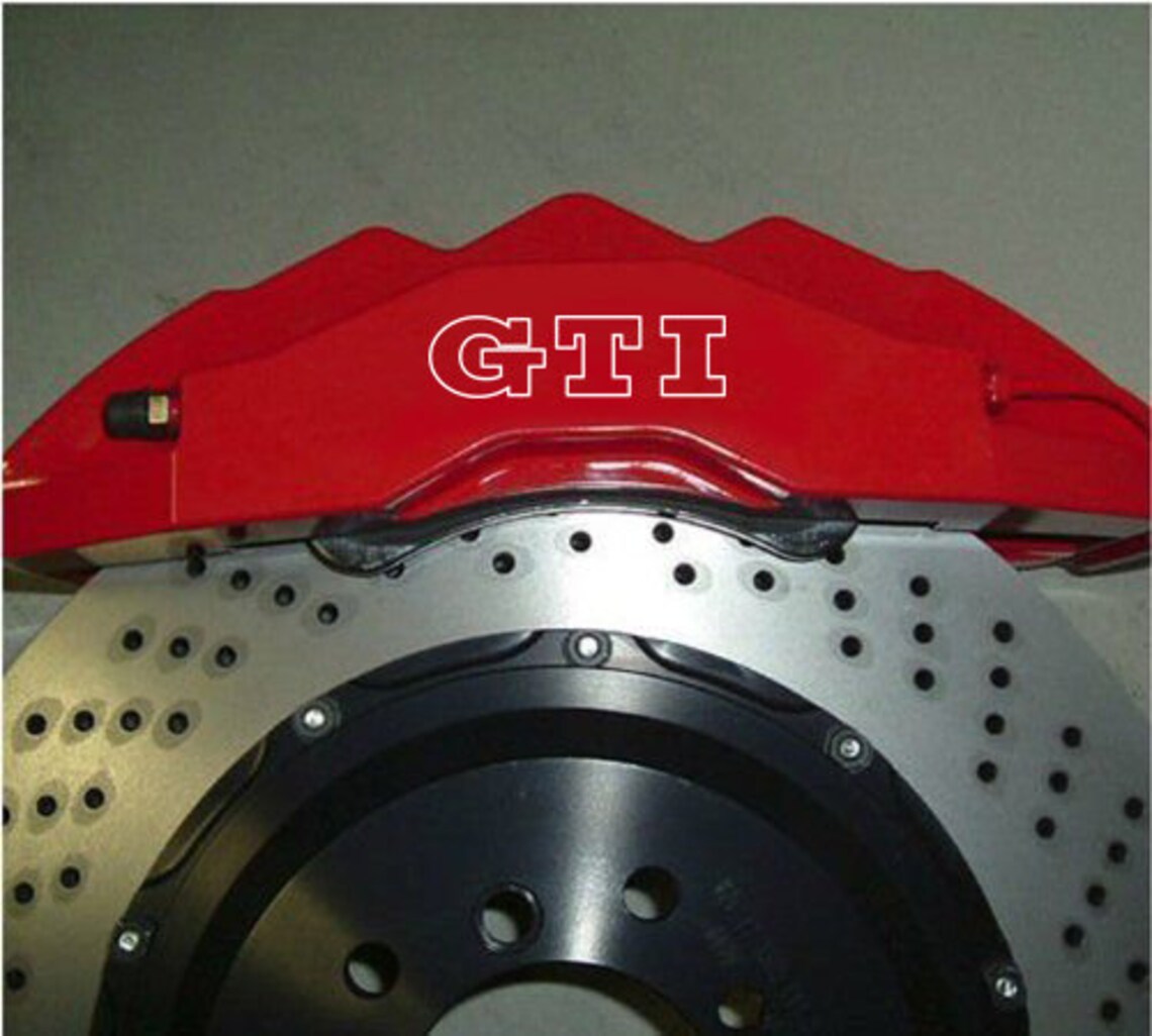 8 x VW Golf GTI Brake Caliper Decals Stickers Etsy