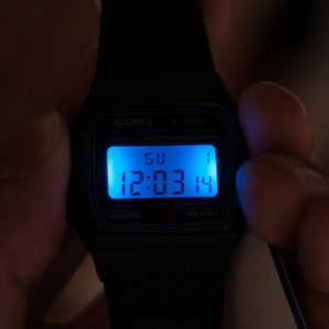 casio f91w backlight