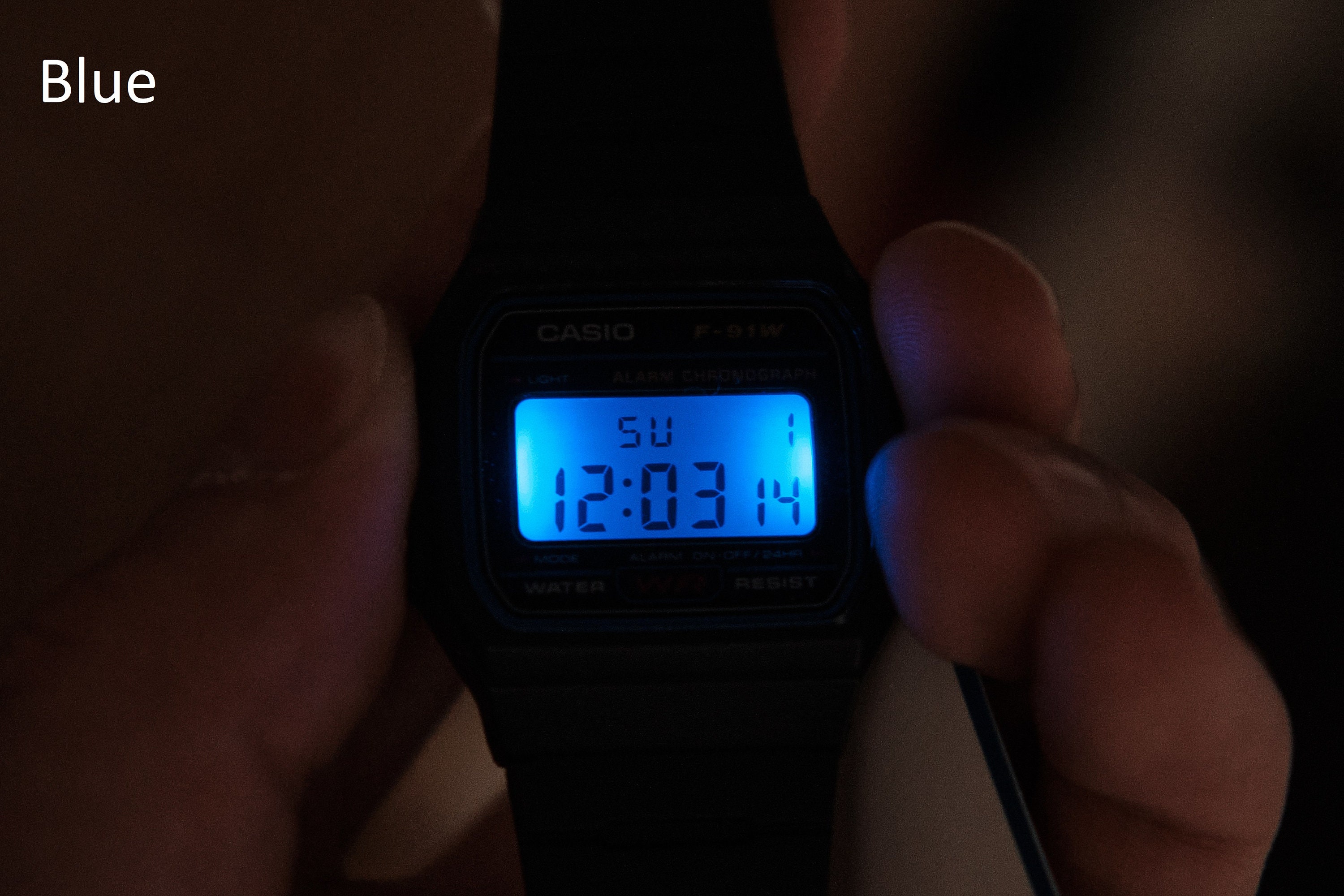 Casio F91W LED backlight mod F91W1YEF Etsy