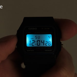 casio f91w backlight