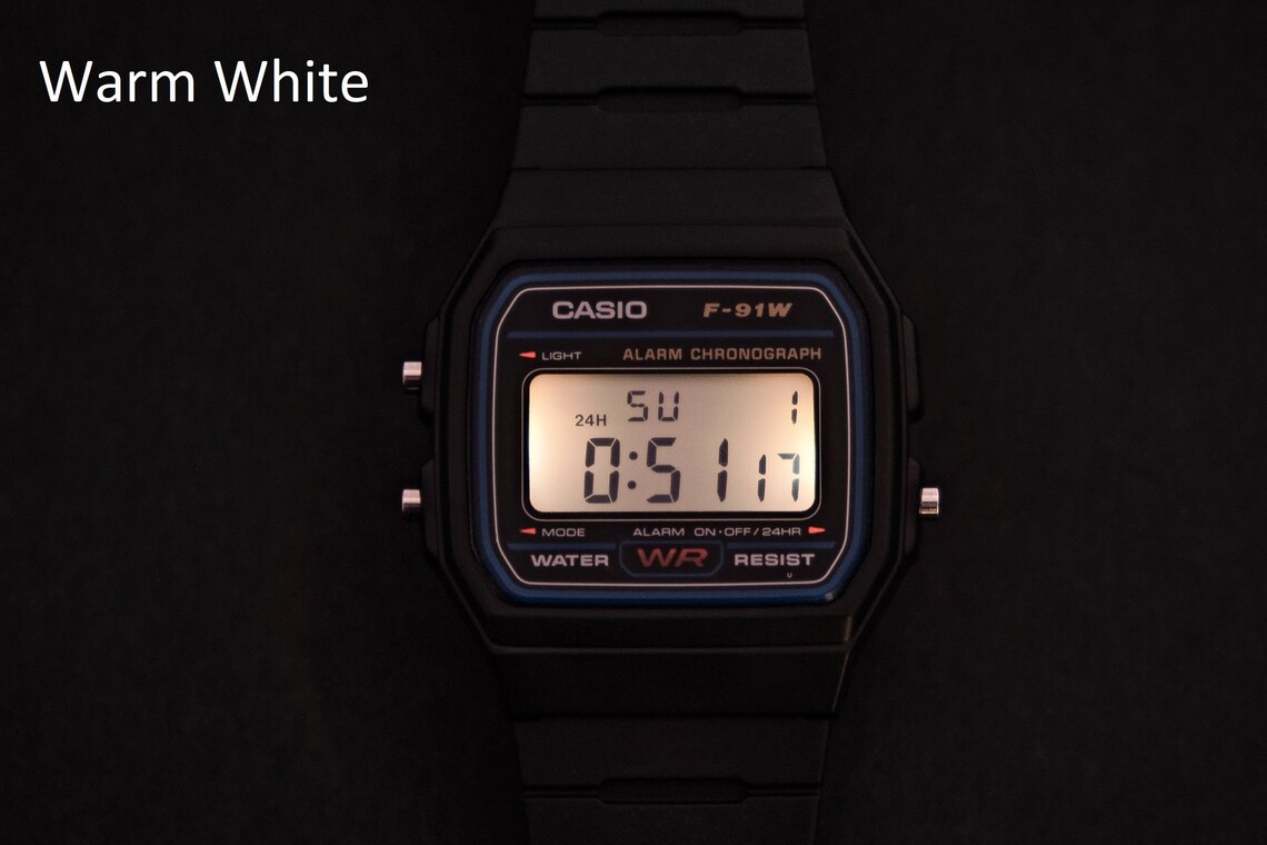 casio f91w backlight
