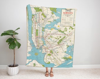 subway swaddle blanket