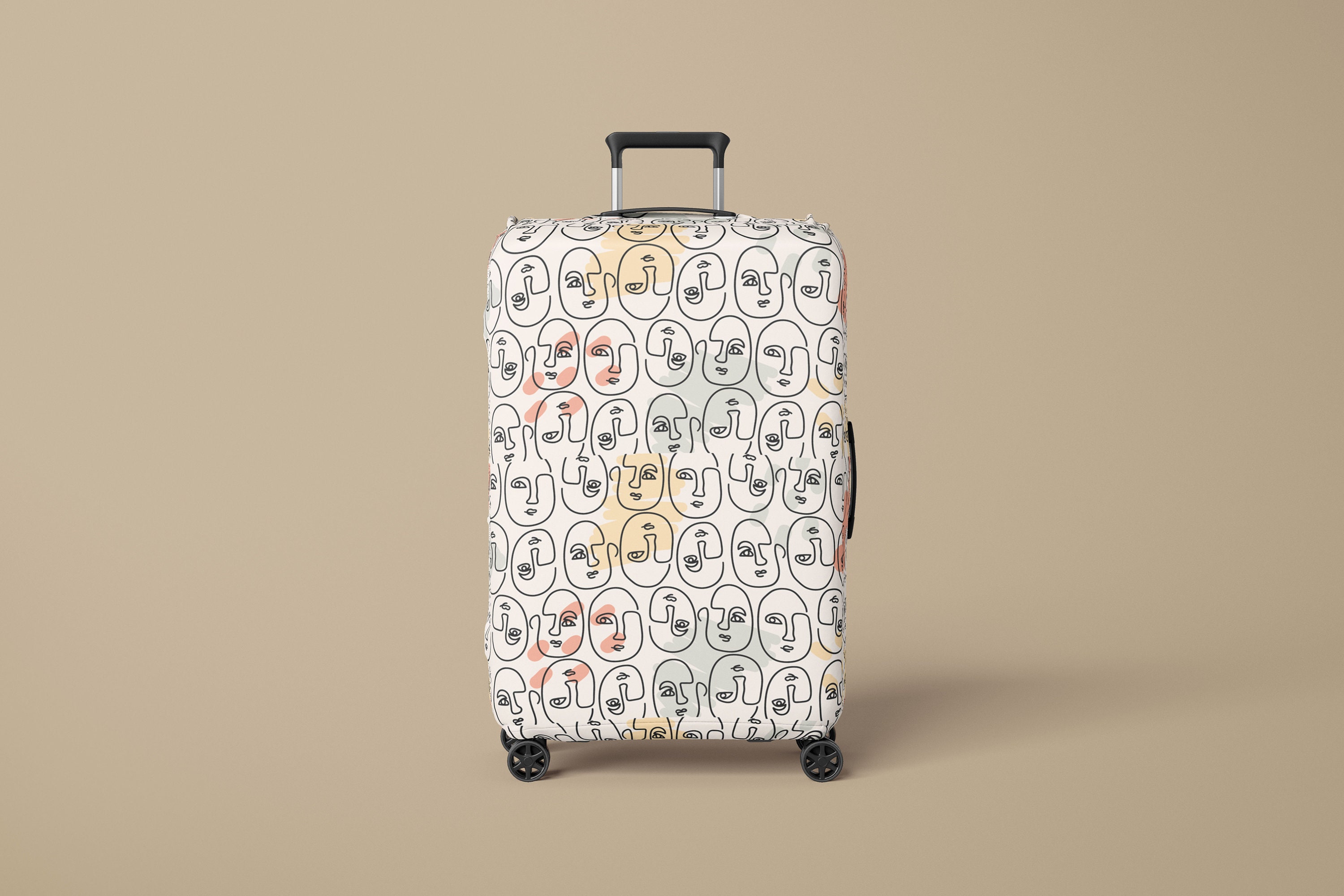 Luggage Cover Suitcase Cover Luggage Protective Digital Etsy