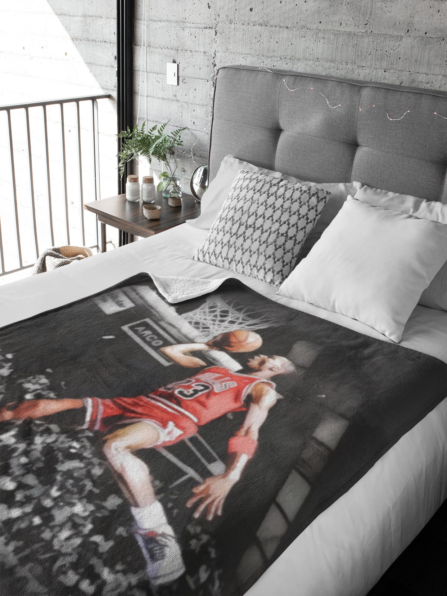 Michael Jordan Fleece Blanket MJ Sherpa Blanket Holiday Etsy
