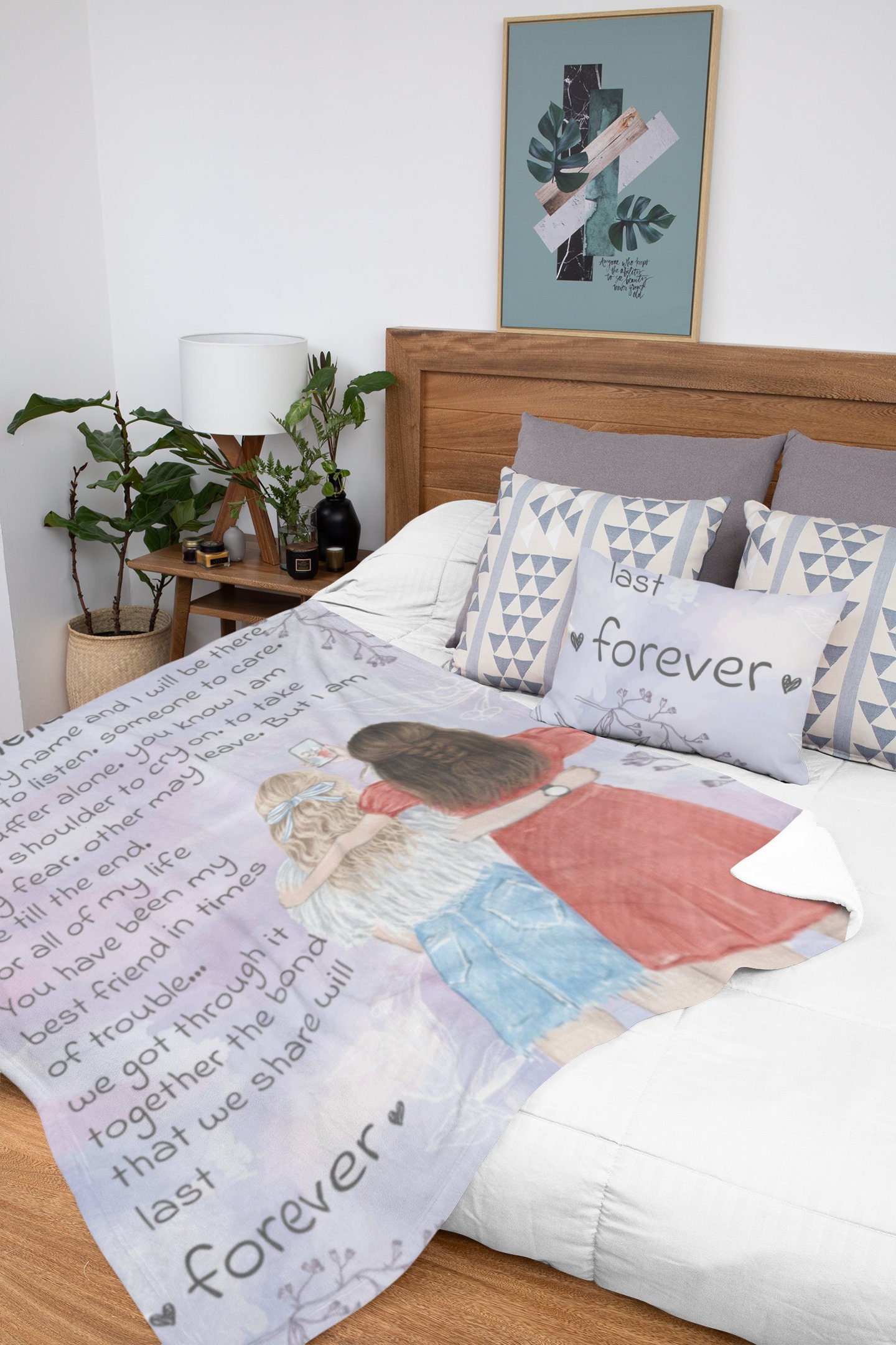 Best Friend Gifts Blanket/Best Friend Sherpa Blanket/Best Etsy