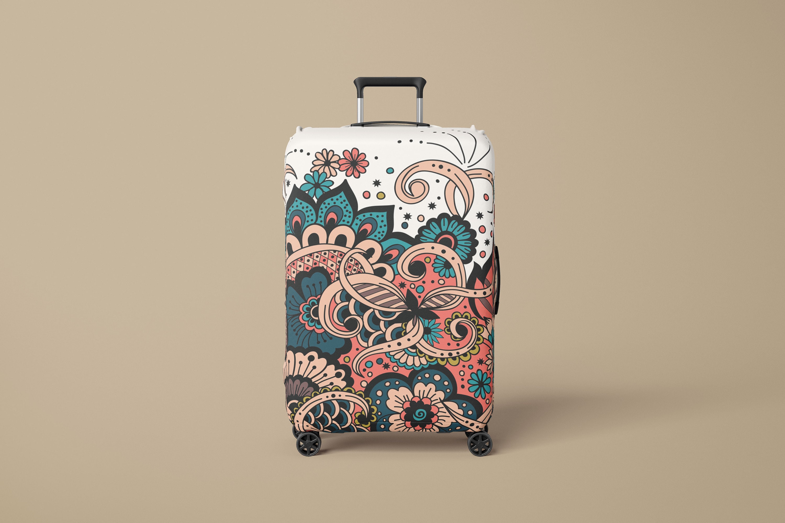 Luggage Cover Suitcase Cover Luggage Protective Digital Etsy