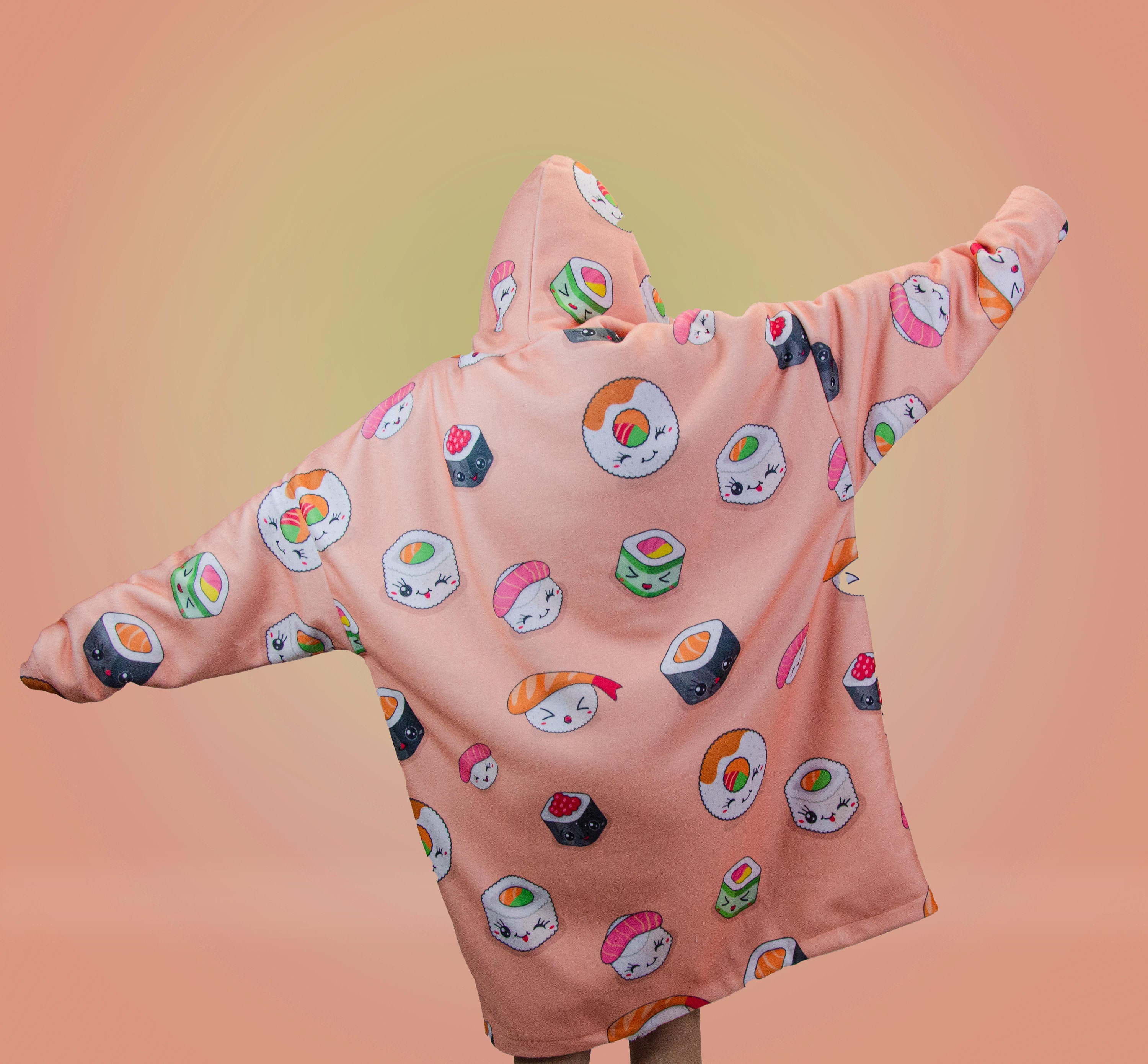 Sushi Cozy Oversized Hoodie Cozy Oversized snuggly Sushi Etsy