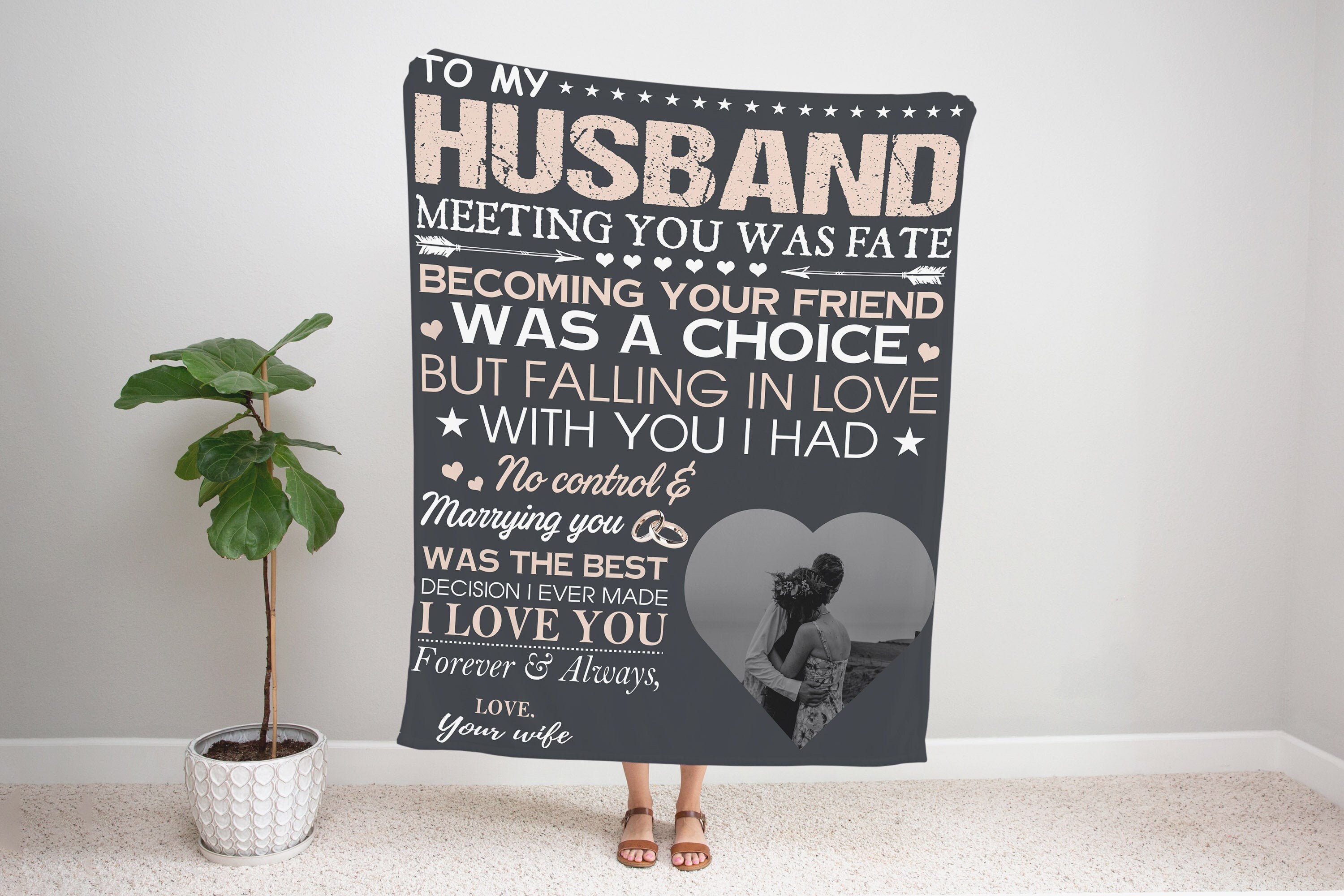 Fleece Blanket Personalized Gift for Husband/Gift for him Etsy