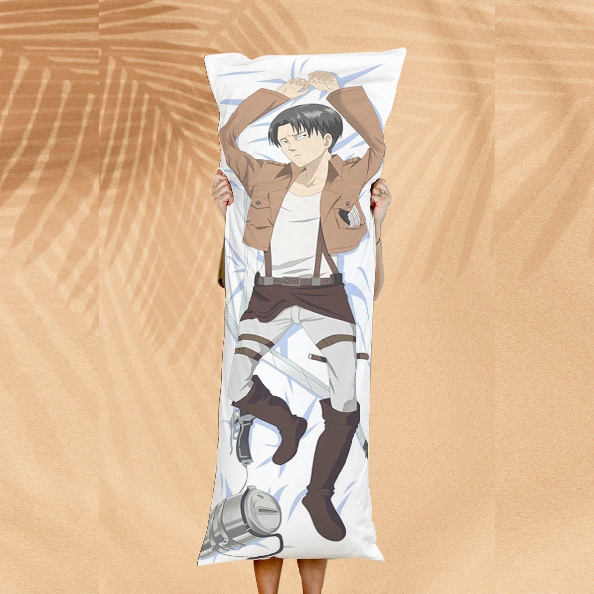 Levi Ackerman Body Pillow Cover Attack on Titan Body Pillow Etsy