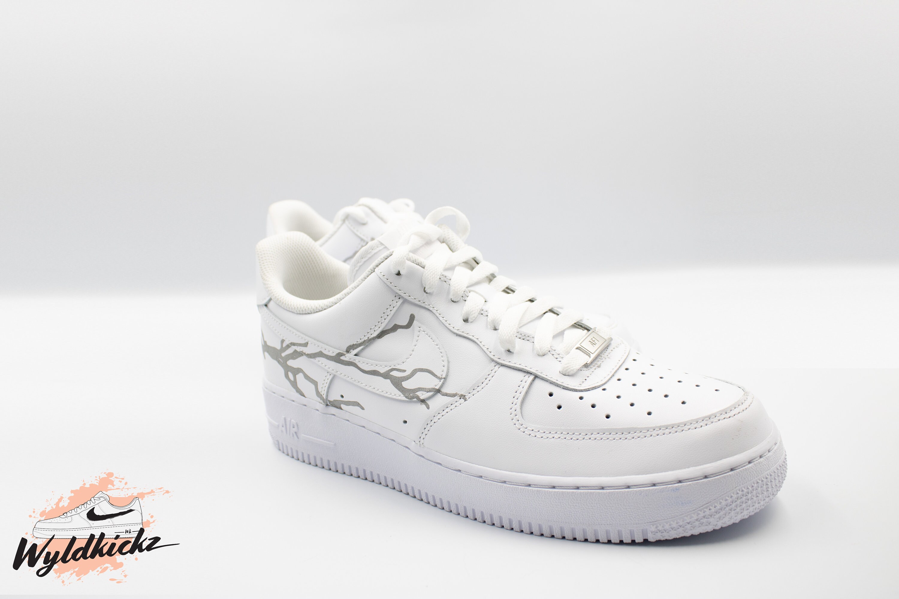 black air force 1 reflective lightning