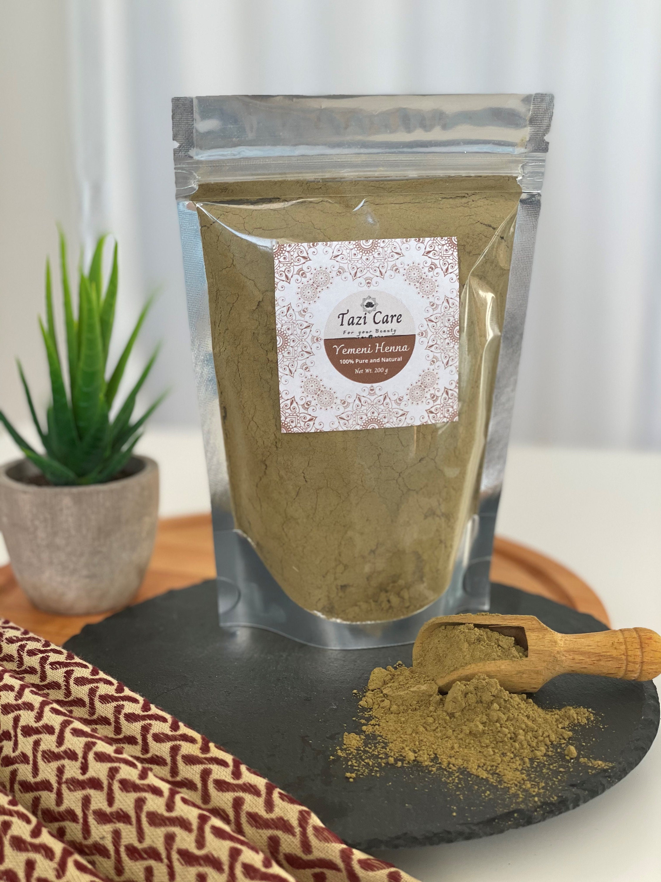 Polvo de Henna Yemení Puro Yemeni Henna Powder 100 Natural Etsy