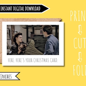 Tarjeta de Navidad de Seinfeld / Regalo de Seinfeld / Tarjeta de Navidad divertida para él / Tarjeta de Navidad digital / Tarjeta de felicitación de Seinfeld / Elaine Benes