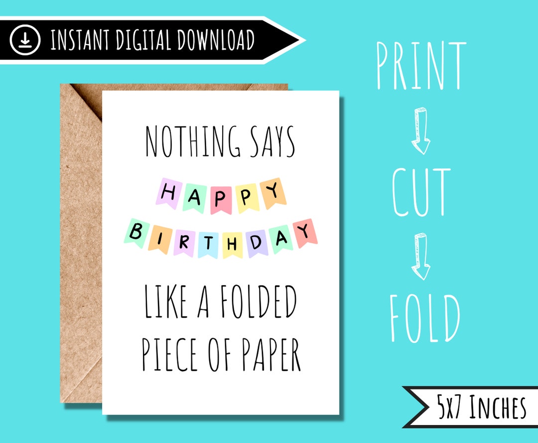 Funny Birthday Card for Him | Boyfriend Birthday Card | Printable ...