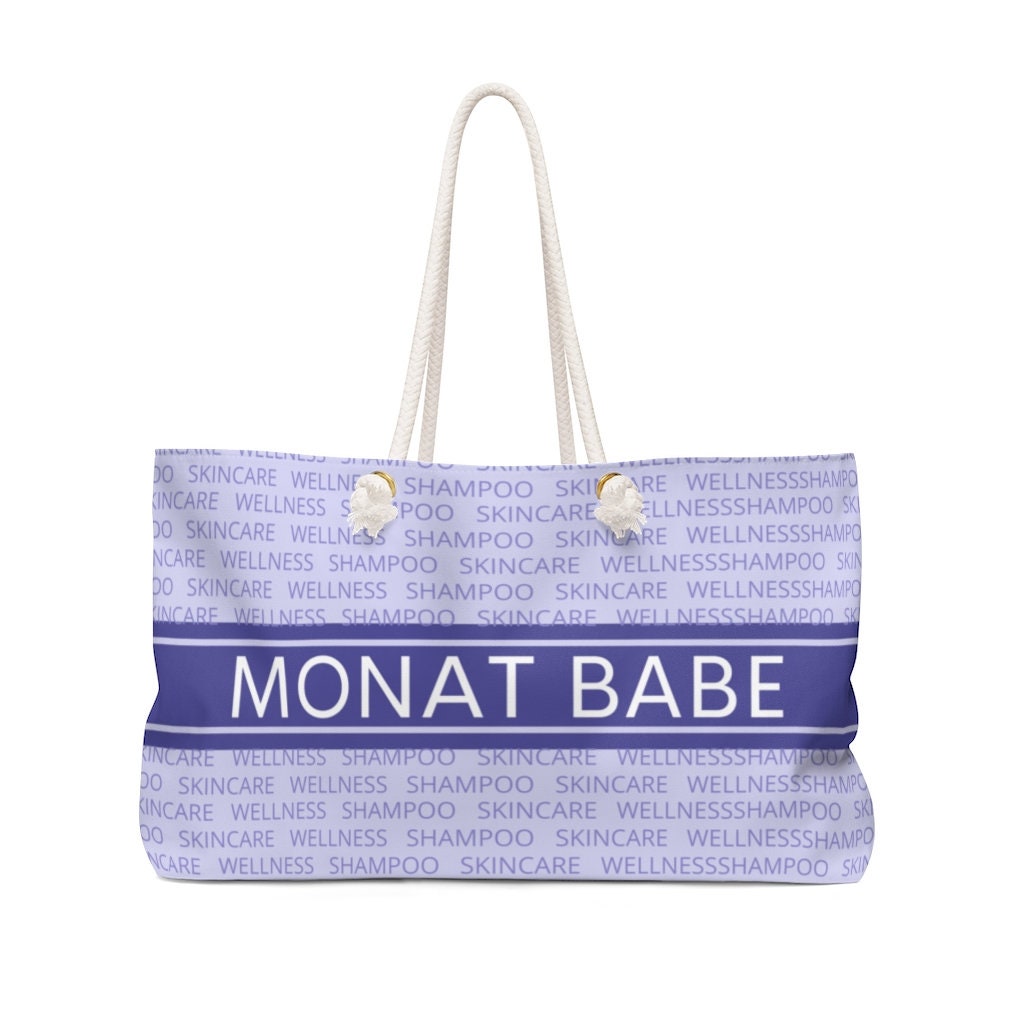 Monat Babe Weekender Beach Bag Purple MONAT Bag MONAT Gift | Etsy