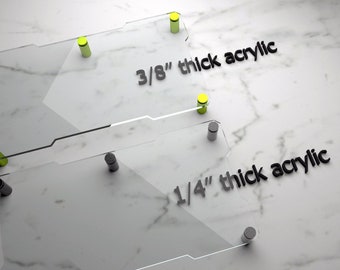 Clear Acrylic Monitor Stand Riser: Wide 22" Desk Organizer