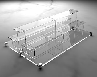 3-Tier Acrylic Display Stand: Retail Merchandising, Trade Show