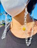 Happy face charm acrylic lanyard | Face mask chain | Glasses lanyard | Fashion chain