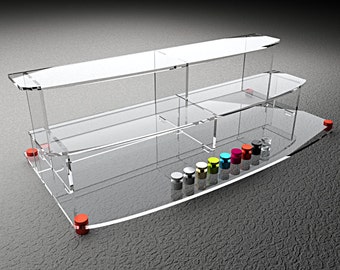 Clear Acrylic 3-Tier Display Stand: Collectible & Retail Riser