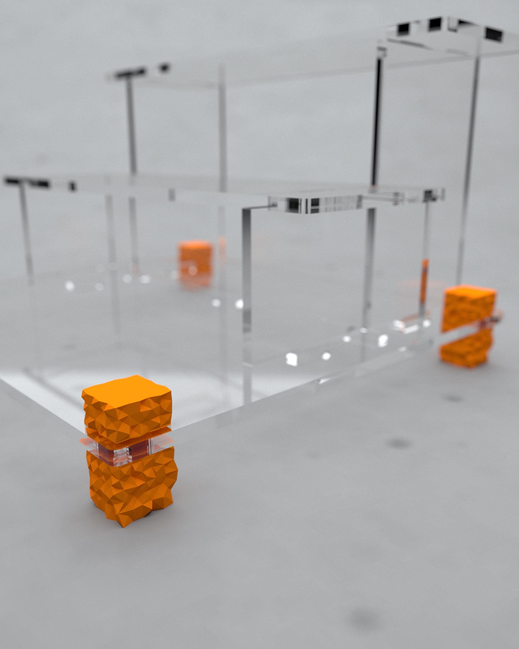 3D Printed Display Standoffs – Modern Acrylic Riser Hardware (set of 4 ...
