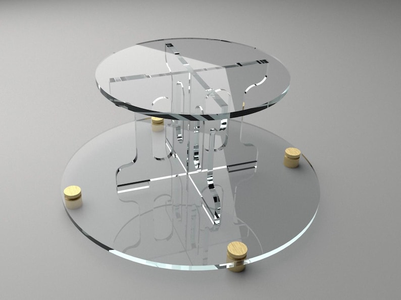 Modern Round Acrylic Display Riser Cup Cake Stand Wedding Decor ADR_03 ...