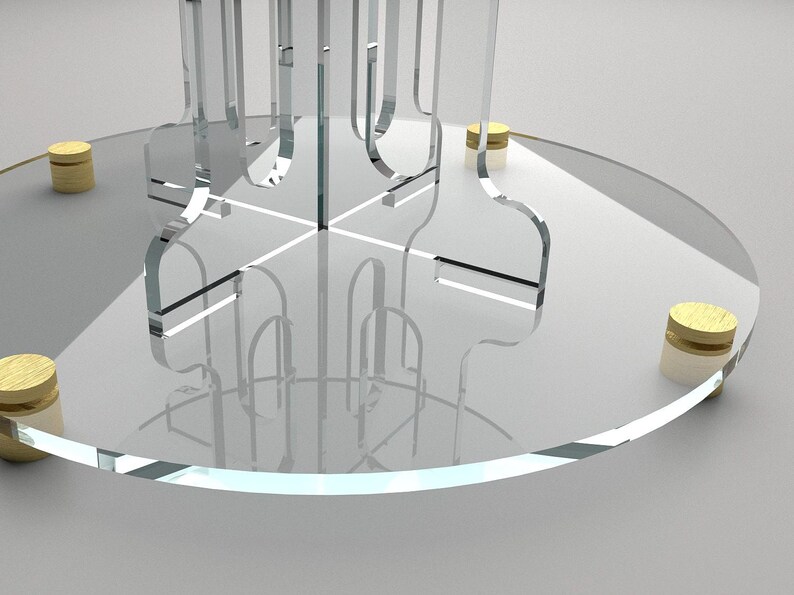 Modern Round Acrylic Display Riser Cup Cake Stand Wedding Decor ADR_03 ...