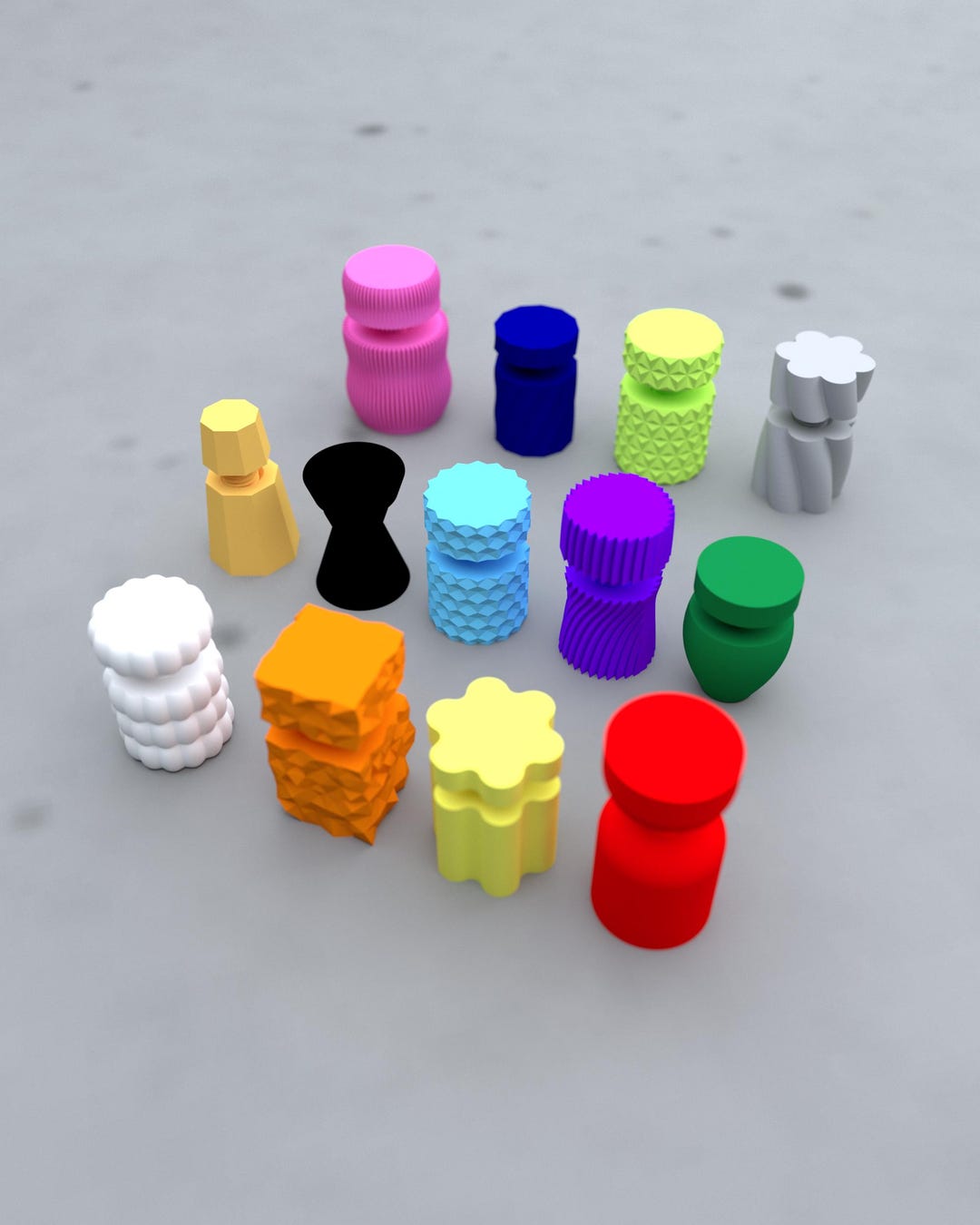 3D Printed Display Standoffs – Modern Acrylic Riser Hardware (set of 4 ...