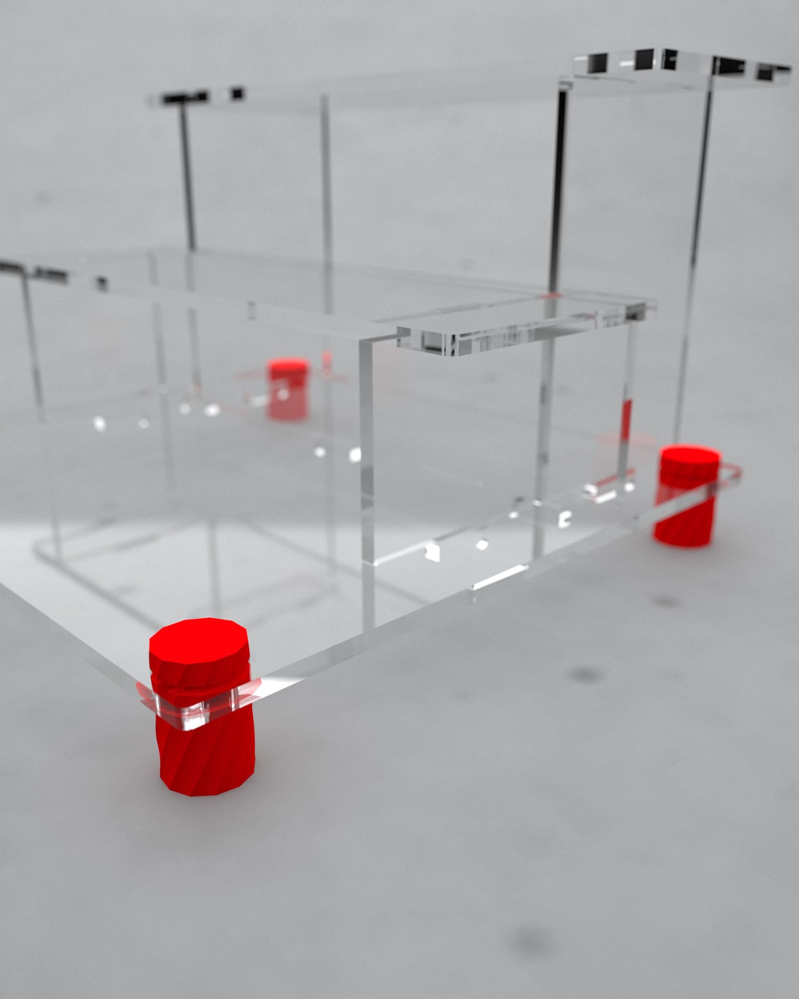 3D Printed Display Standoffs – Modern Acrylic Riser Hardware (set of 4 ...
