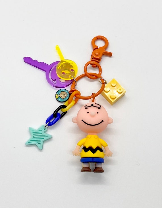 Snoopy Charlie Brown Keychain, Bag Charm, Airpods Accessory, Cute Keychain,  Baseball , 