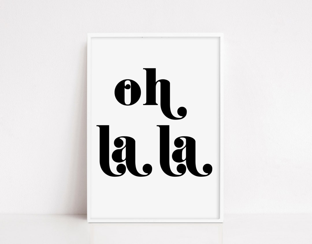 Oh La La Print Bedroom Decor Dressing Room Print Bedroom - Etsy