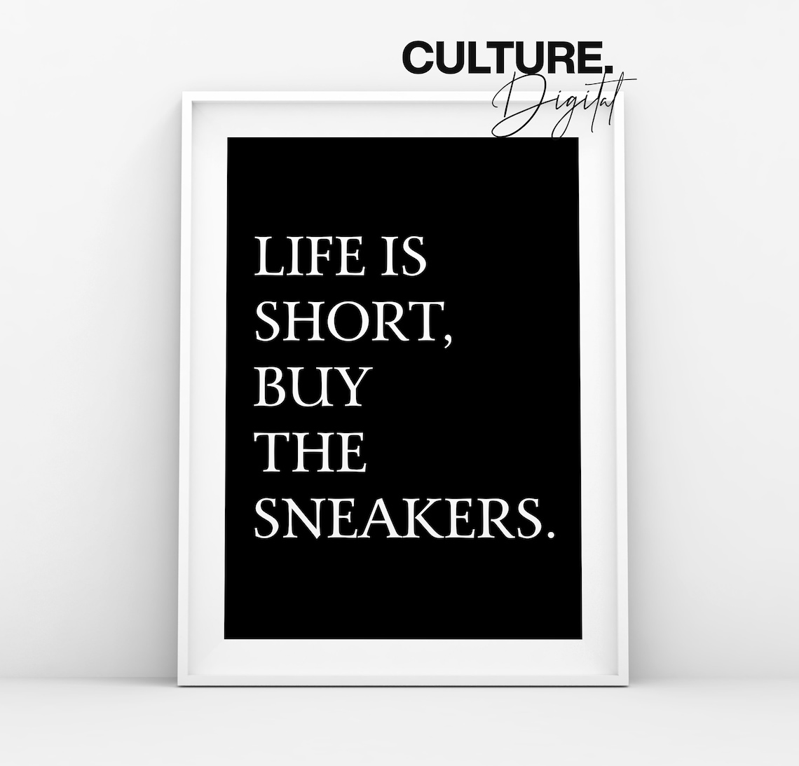life on sneakers