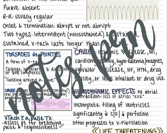 Nursing notes-ventricular tachycardia
