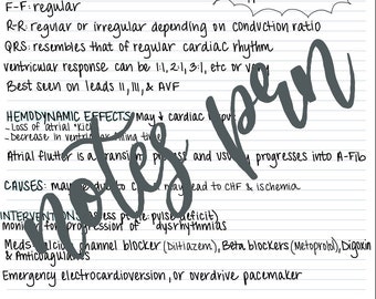 Nursing notes-Atrial Flutter
