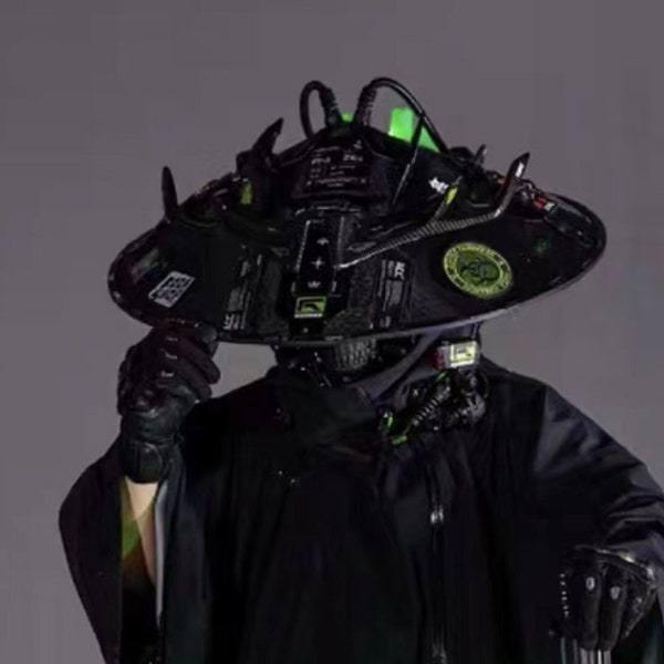 Cyberpunk bamboo hat-Cosplay props-Cyberpunk merchandise